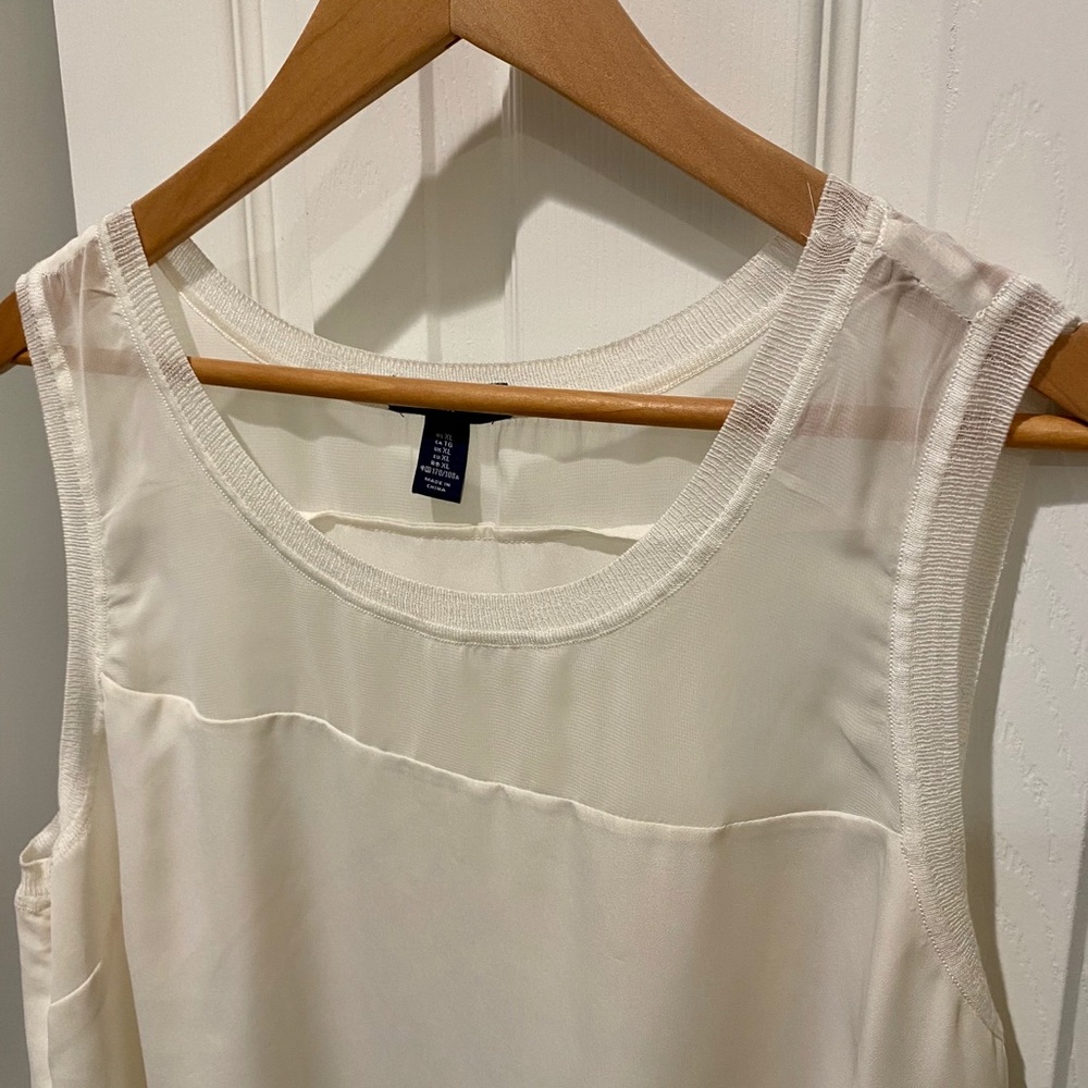 Gap Drapey Sleeveless Top in Ivory